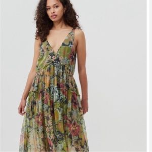 Free people Julianna green maxi dress